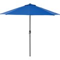 Global Industrial Outdoor Umbrella with Tilt Mechanism, Olefin Fabric, 8-1/2'W, Blue 436970